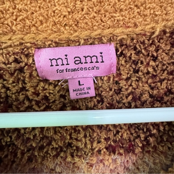 Francesca's Miami Camel Carolina Southwest Teddy Sweater. Size Large - Picture 4 of 11